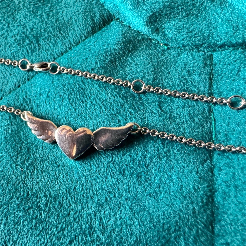 James Avery *Retired Sterling Silver Adjustable “Let Love Soar “Necklace - Picture 2 of 6